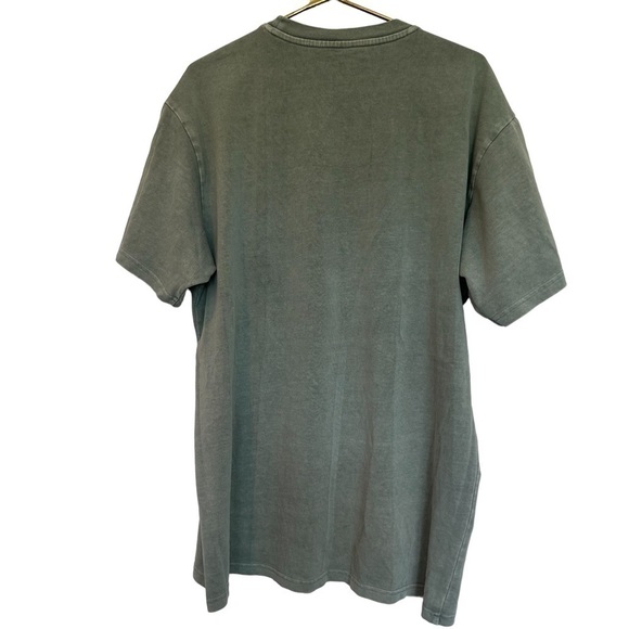 Slam embroidered green t-shirt - Picture 2 of 6